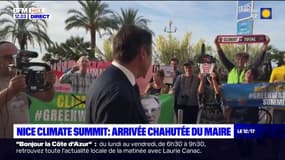 Des huées pour l'arrivée du maire lors de l'ouverture du Nice Climate summit