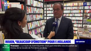 Normandie: "la gauche tient" dans la région selon François Hollande, mais son état "ne lui convient pas" au niveau national
