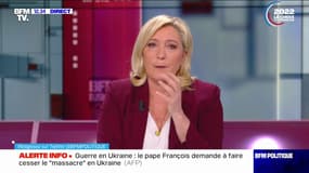 Pour Marine Le Pen, "un président de la République doit d'abord penser à sa population"