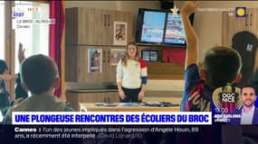 JO 2024: une plongeuse raconte son parcours à des écoliers du Broc