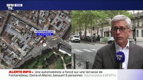 Une automobiliste a foncé sur une terrasse de Fontainebleau, en Seine-et-Marne, blessant six personnes