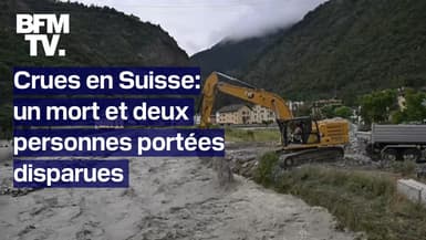 Suisse: un mort et deux personnes portées disparues après de fortes crues 