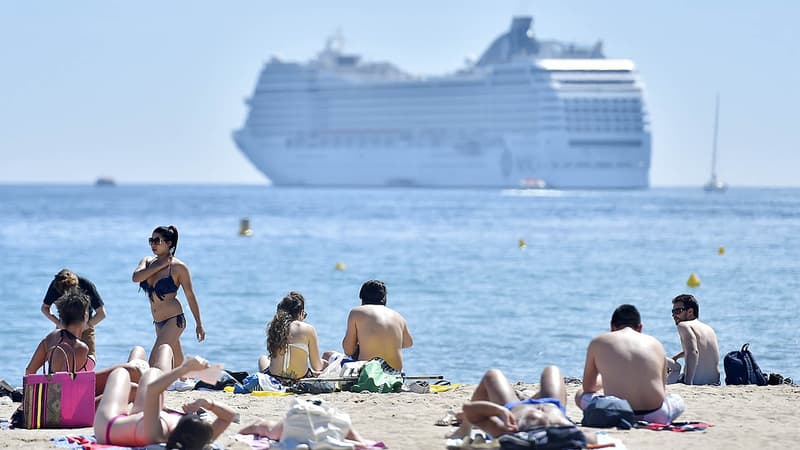 Une plage de Cannes en mai 2017.