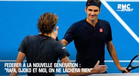Le message de Federer à la nouvelle génération : "Rafa, Djoko et moi, on ne lâchera rien"
