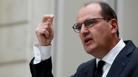 Le Premier ministre Jean Castex s'exprime le 28 avril 2021 à Paris, à l'issue du Conseil des ministres