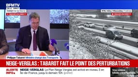 Neige-verglas: "Près de 7.500 agents sont mobilisables 24h/24 dont 600 rien qu'en Île-de-France", indique Philippe Tabarot, ministre chargé des Transports