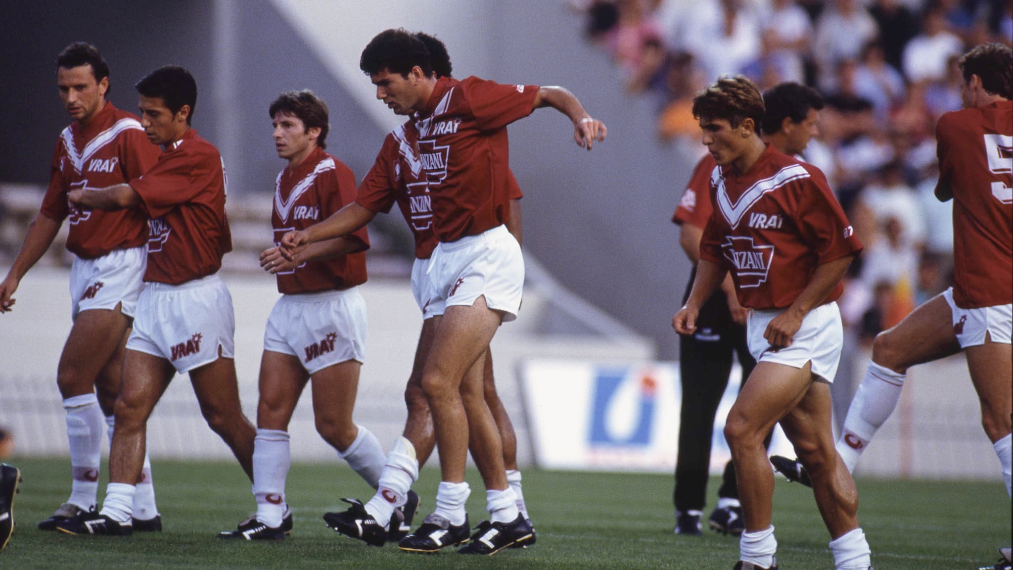 Zinédine Zidane avec les Girondins de Bordeaux le 22 août 1992