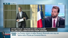 "Alexis Kohler a occupé des postes qui le mettent en conflit d’intérêt (...) Ce qu'il lui est reproché, ces déjà d'avoir accepté ces postes, et de s’être laissé installer dans cette situation"