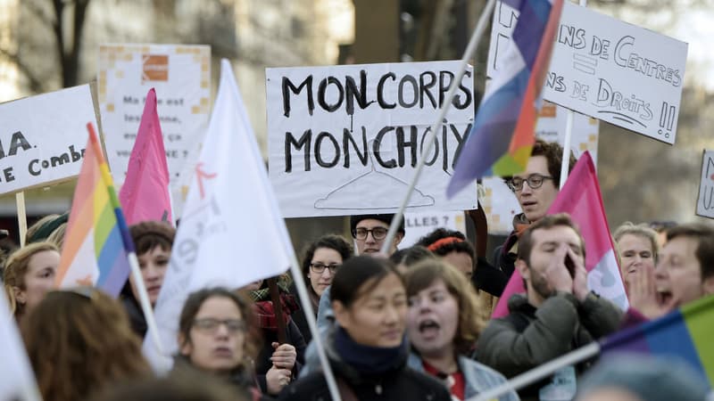 Une manifestation pour la défense des droits des femmes en janvier 2015