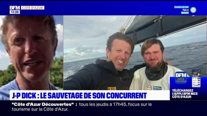 Route du Rhum;:Jean-Pierre Dick parle d'un "grand bonheur" après sa victoire dans la catégorie Mono