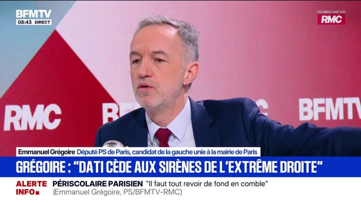 Municipales à Paris: "Quand je serai maire, il n'y aura plus de tentes dans l'espace public", assure Emmanuel Grégoire, candidat de la gauche unie