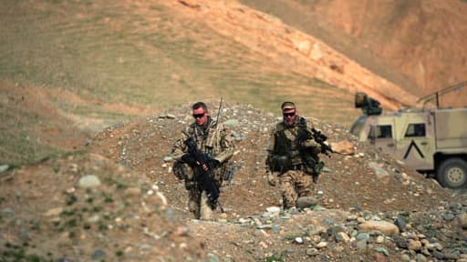 Deux soldats allemands en Afghanistan, le 27 mars 2012 (Photo d'illustration).