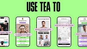 L'application Tea permet aux femmes de laisser un avis sur les hommes qu'elles rencontrent. 