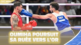 JO 2024 / Boxe (H) : "En quête de quelque chose de grand", Oumiha démolit Kovacs et poursuit sa ruée vers l'Or