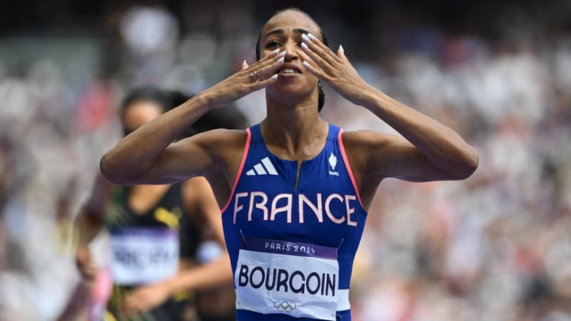 Anaïs Bourgoin après sa série du 800m, le 3 août 2024