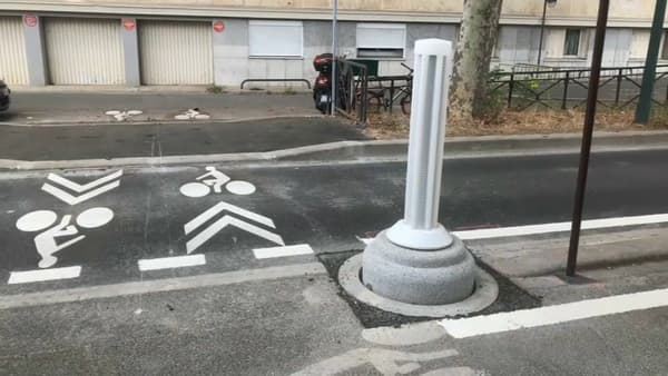 Des traverses permettent désormais de rejoindre la piste cyclable voie Georges-Pompidou.