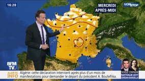 La météo pour ce mercredi 27 mars 2019