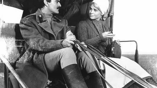 Omar Sharif et Julie Christie dans "Le Docteur Jivago", de David Lean, en 1965.