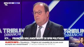 "Sa réaction a été digne": François Hollande réagit à l'annonce de Nicolas Sarkozy de "se retirer de ses activités publiques" après la pose de son bracelet électronique