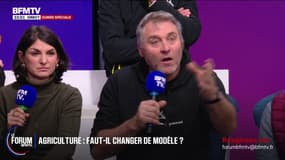 FORUM BFM - Colère agricole: "Il y a une cogestion de l'agriculture avec la FNSEA (...) on sait que c'est pas Annie Genevard qui décide mais Arnaud Rousseau", dénonce Stéphane Galais (Confédération paysanne)