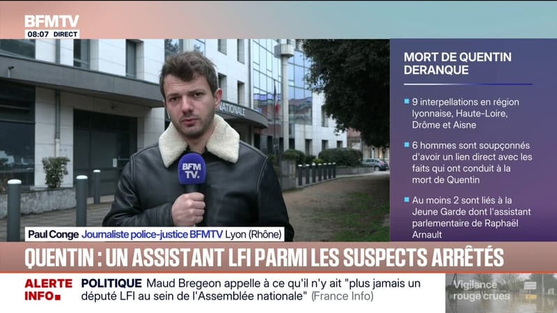 Six des neuf personnes interpellées après la mort de Quentin Deranque suspectées d'homicide