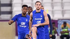 Coman et Rabiot à l'entraînement des Bleus