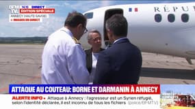 La Première ministre est arrivée à Annecy après l'attaque au couteau survenue ce matin