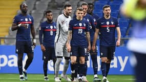 Les Bleus lors du match contre le Kazakhstan