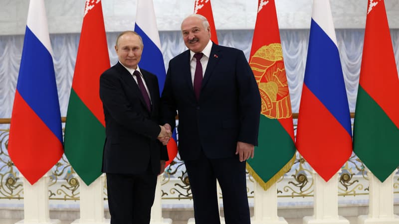 Vladimir Poutine et Alexandre Loukachenko le 19 décembre à Minsk.