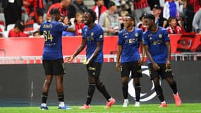 Les Niçois face à Saint-Etienne, le 20 septembre 2024.