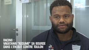 Racing : Vakatawa "assume" sa bourde dans l'en-but contre Toulon