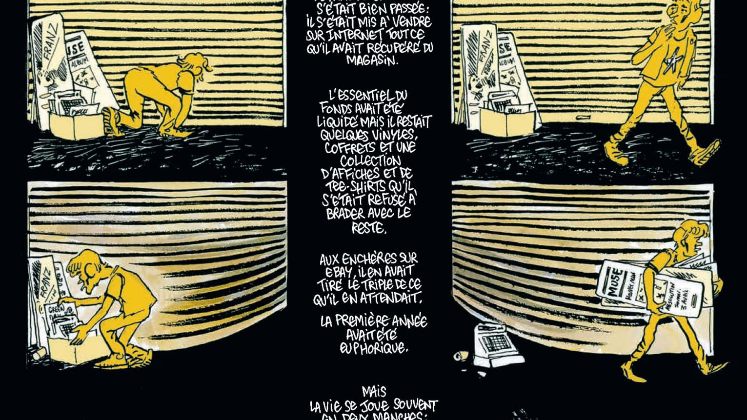 Une planche de "Vernon Subutex" de Luz et Virginie Despentes