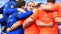 Le XV de France à l'entraînement