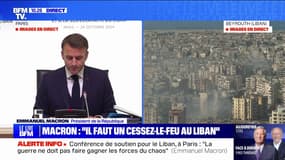 Emmanuel Macron sur les casques bleus: "Rien ne justifie qu'ils puissent faire l'objet de quelques attaques que ce soit"