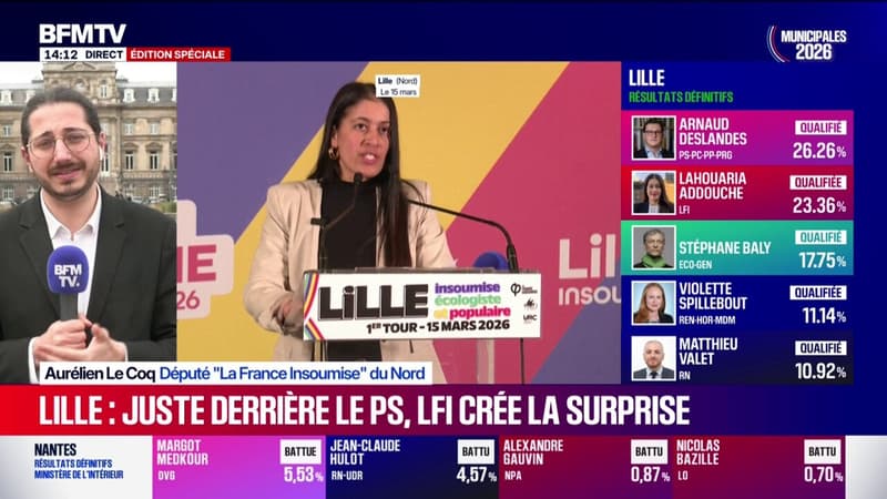 Municipales à Lille: "Nous sommes en capacité de gagner Lille", affirme Aurélien Le Coq (député LFI)