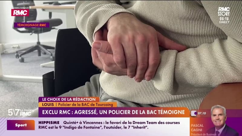 Témoignage RMC - Agressé, un policier de la BAC raconte