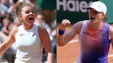Jasmine Paolini et Iga Swiatek à Roland-Garros