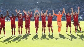 Le Bayern Munich célèbre son titre de champion d'Allemagne.