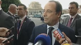 François Hollande à Erevan, la capitale de l'Arménie, lundi 12 mai
