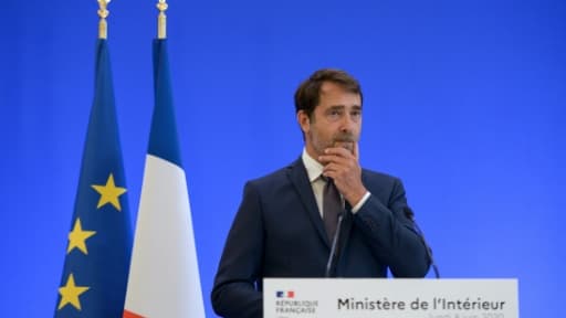 Conférence de presse du ministre de l'Intérieur Christophe Castaner le 8 juin 2020 à Paris