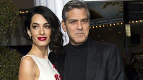 George Clooney et sa femme Amal à Hollywood en 2016