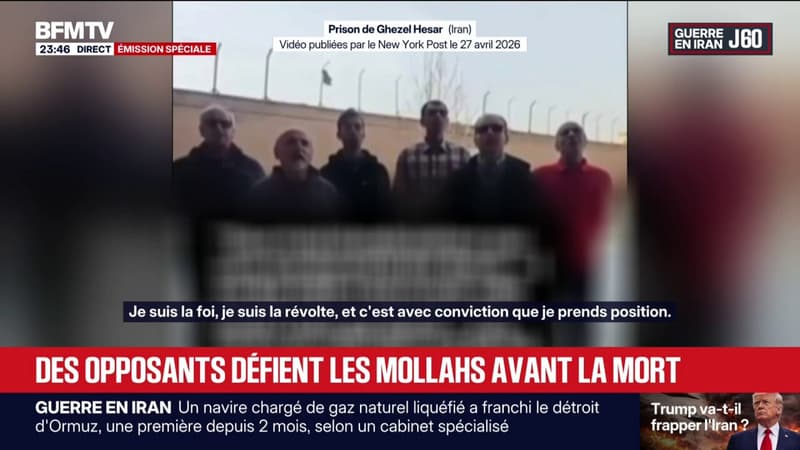 Iran: les images de six hommes condamnés à mort qui défient le régime jusqu'au bout