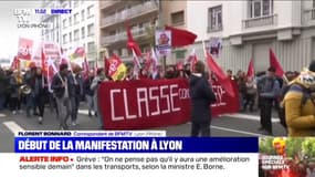 Les grévistes sont mobilisés à Lyon où la manifestation commence