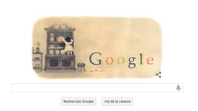 Le doodle de Google pour les 215 ans de la naissance de la Comtesse de Ségur.