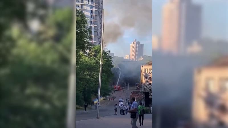 Des explosions ont été entendues dans un quartier résidentiel de Kiev le dimanche 26 juin 2022 au matin.
