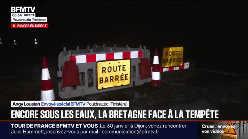 Encore sous les eaux, la Bretagne placé en vigilance orange pour vagues submersion avec l'arrivée de la tempête Ingrid