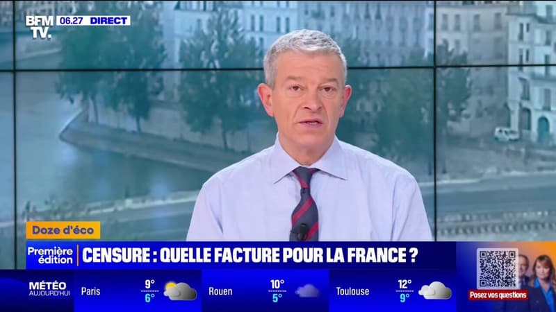 Censure du gouvernement Barnier: quelle sera la facture pour la France?