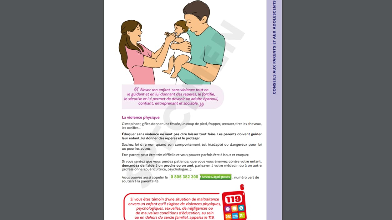 Screenshot of one of the pages of the new health sheet dedicated to violence on the Ameli.fr website Screenshot of one of the pages of the new health sheet dedicated to violence on the Ameli.fr website