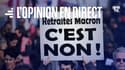 Un manifestant contre la réforme des retraites à Paris le 16 février 2023