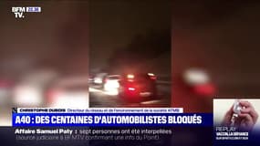 A40 bloquée: "Environ 1000 véhicules, deux sens confondus, sont concernés", selon le directeur du réseau ATMB